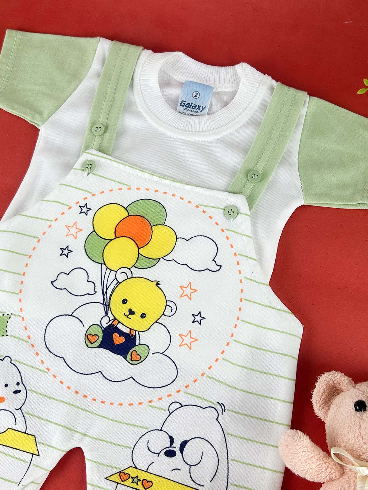 3Mth - 9Mth Green Romper For Newborn HG NBR145