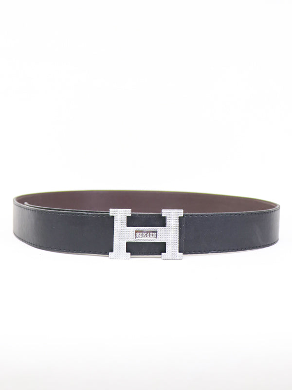 HY Men's Leather Belt Black