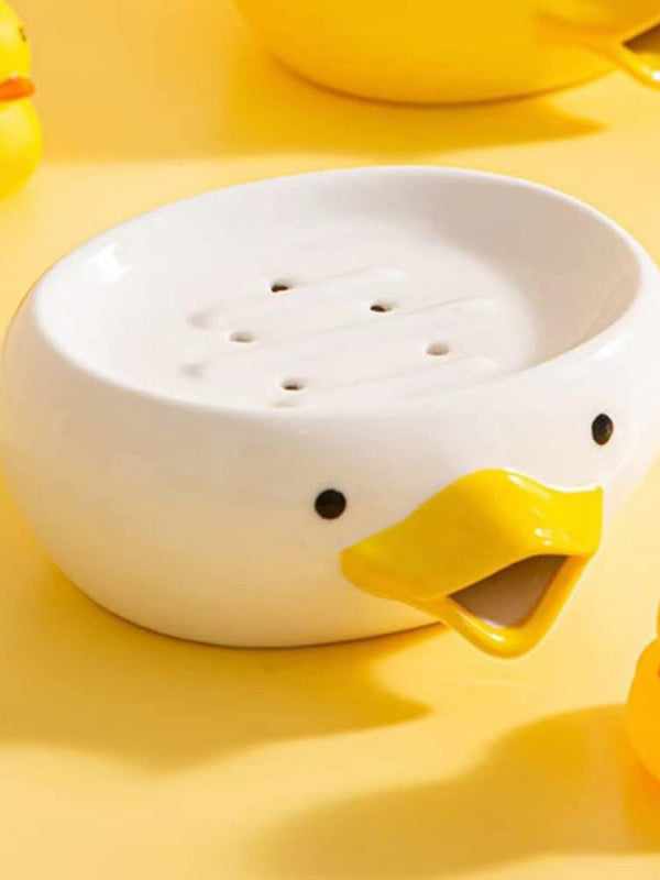 Plastic Duck Beak Soap Dish / Soap Box Multicolor