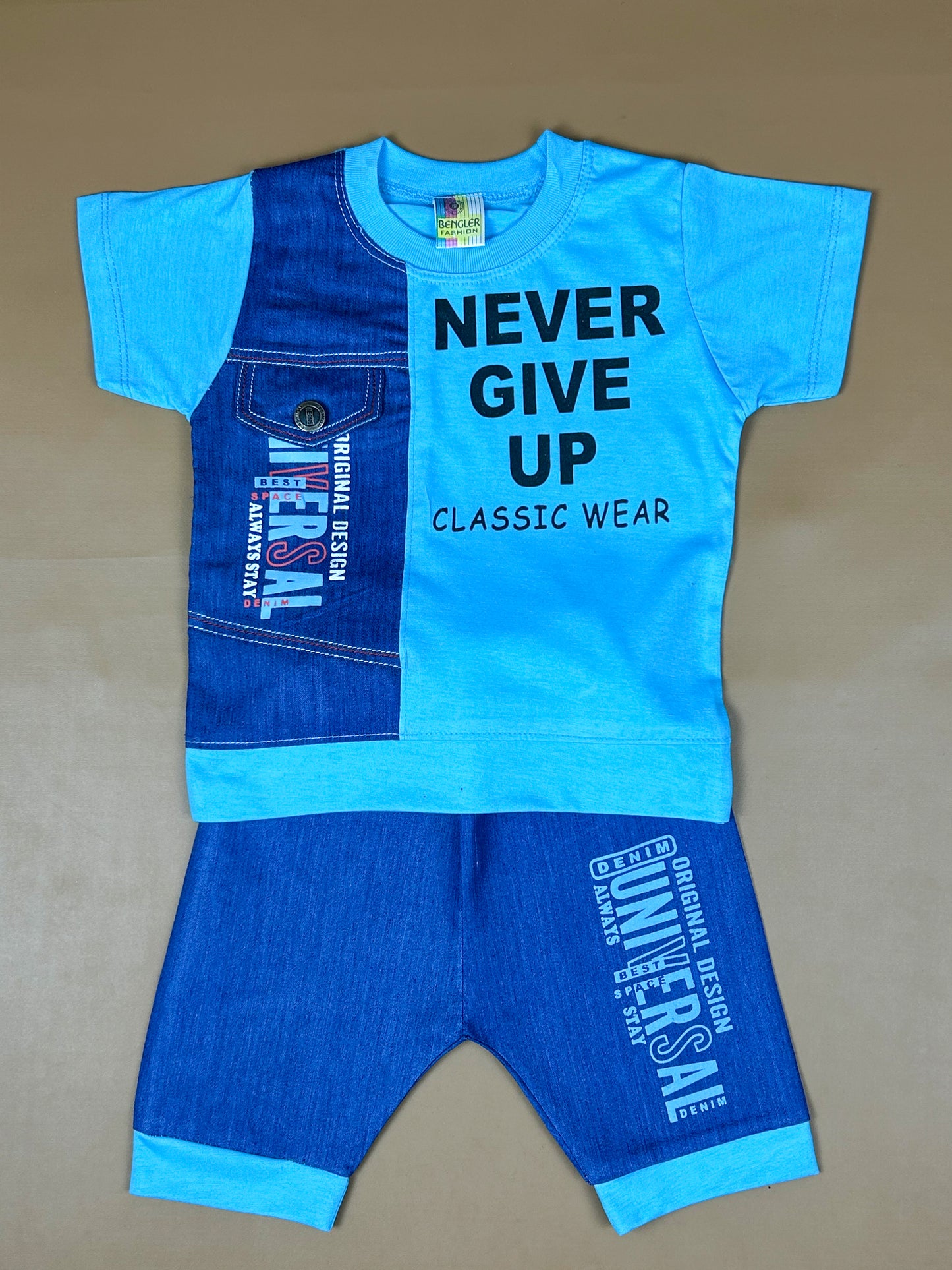 1Yr - 4Yrs Give Up Light Blue Suit For Kids BS248