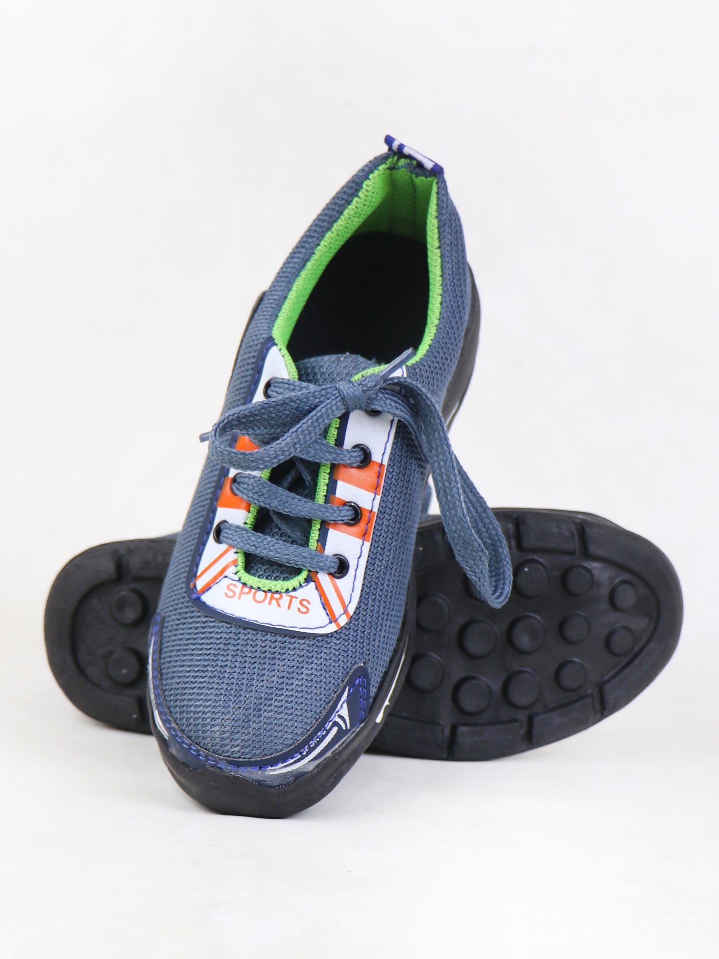 BS48 Boys Lace Shoes 8Yrs - 12Yrs Grey