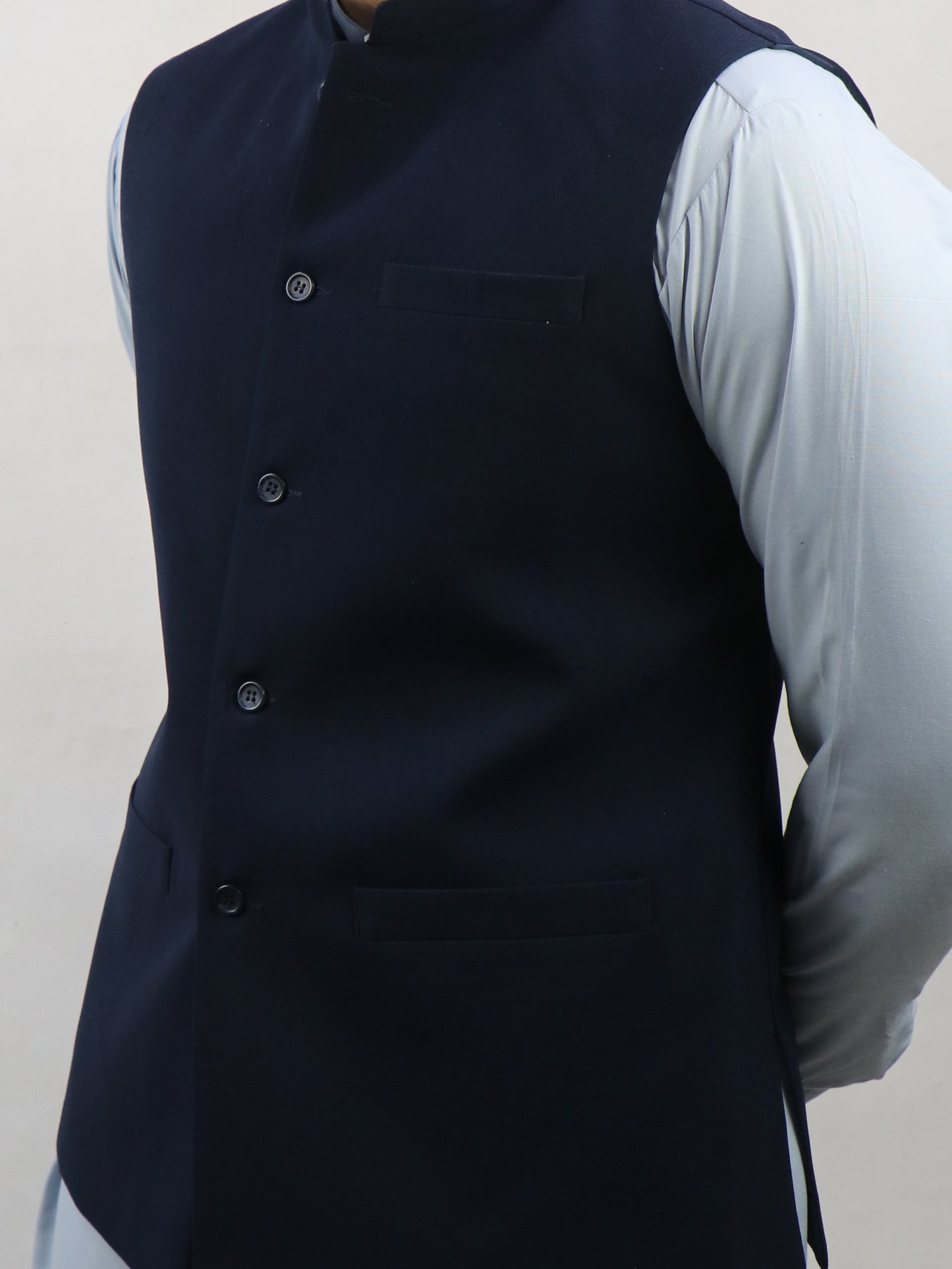 Dark Blue Waistcoat for Men MW07