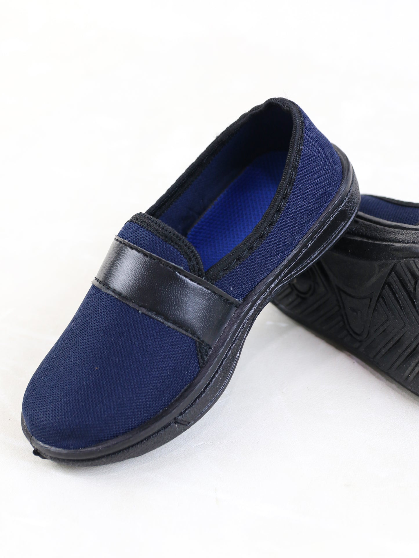 BS56 Boys Slip-On Shoes 8Yrs - 12Yrs Blue