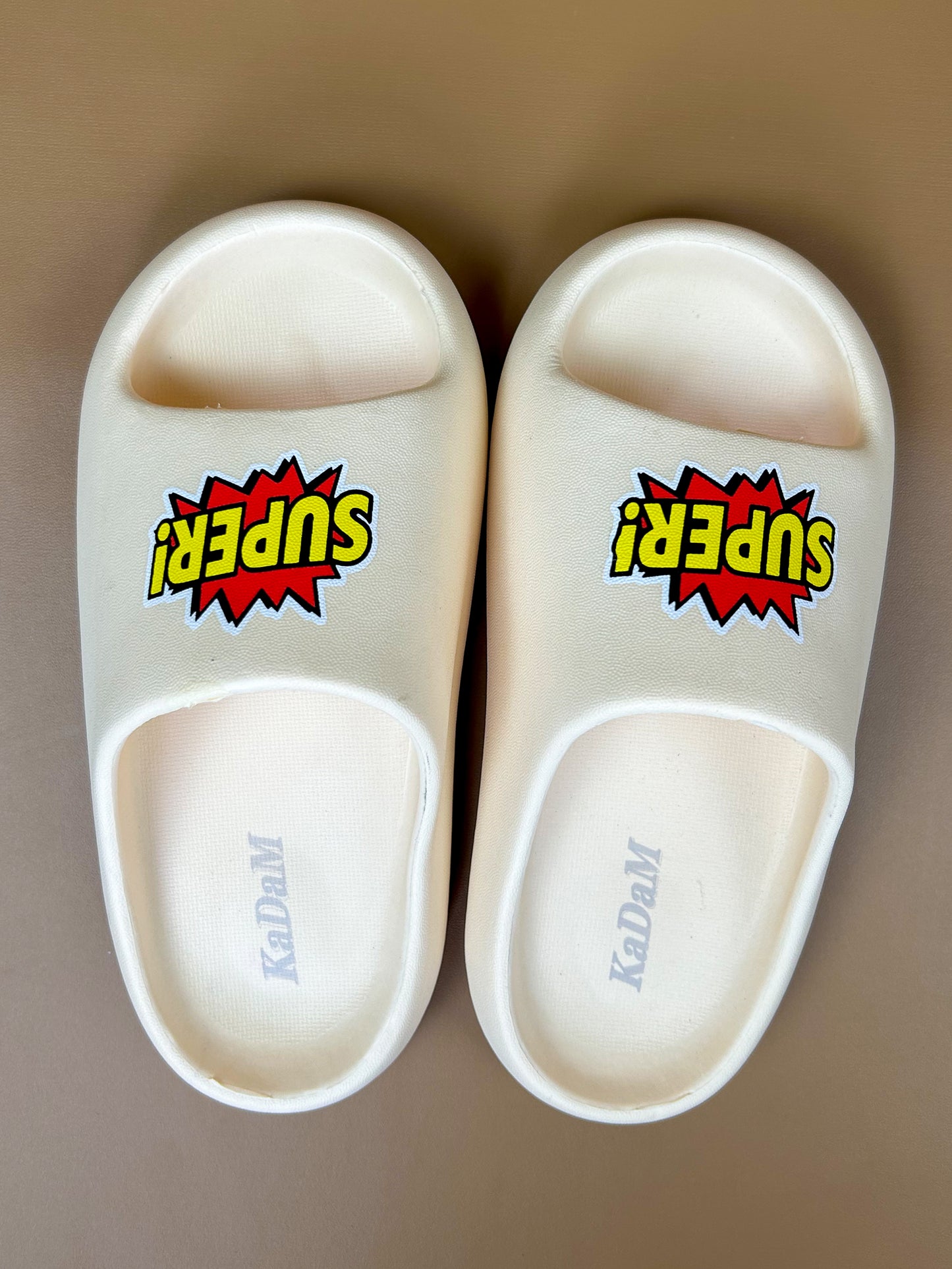 Cream Casual Soft Slippers for Kids KS12