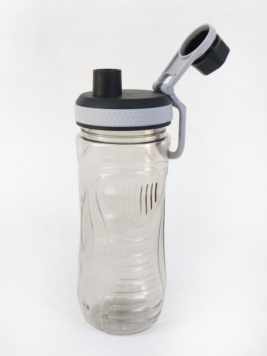Aqua Sip Sports Transparent Water Bottle Grey
