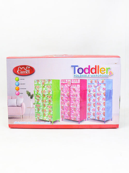 Newborn 3-Shelves Toddler Foldable Wardrobe Pink