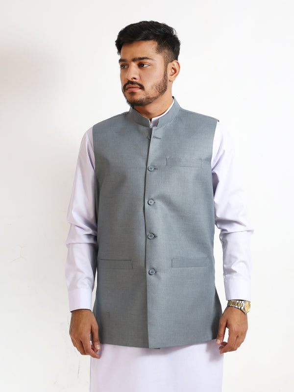 Plain 2025 grey waistcoat