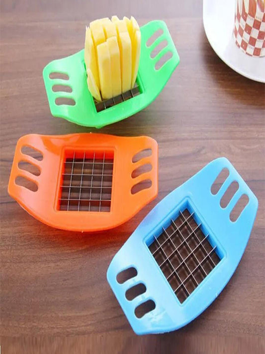 Stainless Steel French Fry Potato Chips Cutter Multicolor