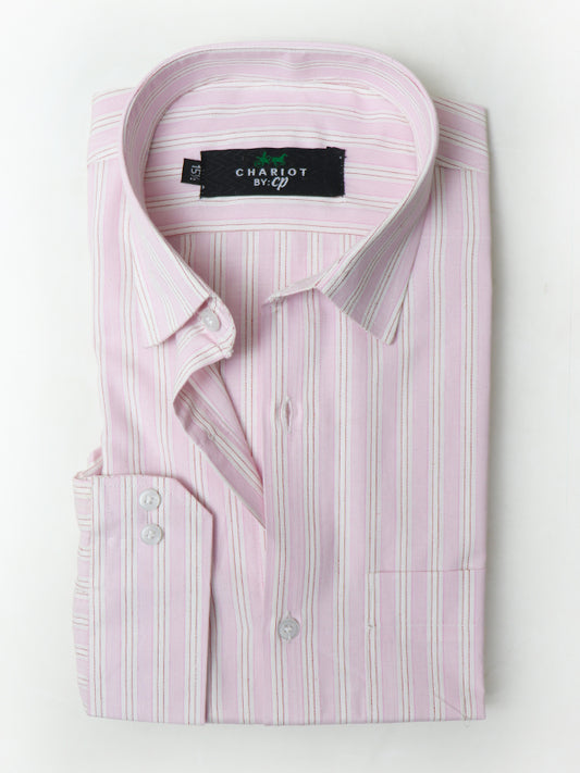 Men's Formal Dress Shirt 03 Lines Light Pink