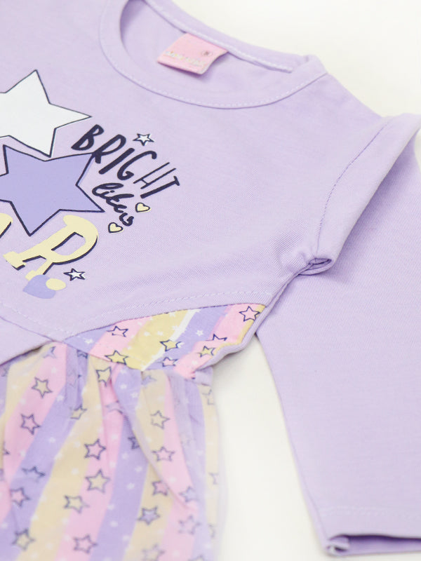 BG Girls Suit 1Yr - 4Yrs Star Light Purple 515