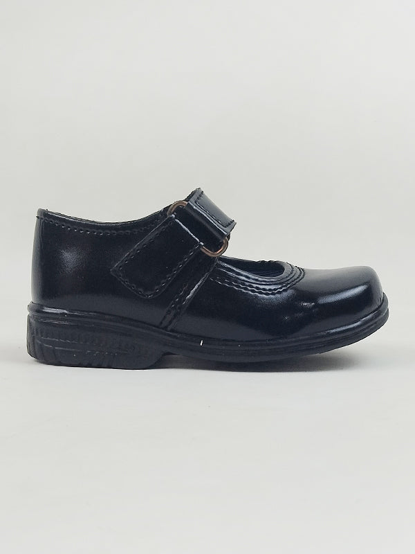 KS11 Kids School Shoes 8Yrs - 12Yrs Black