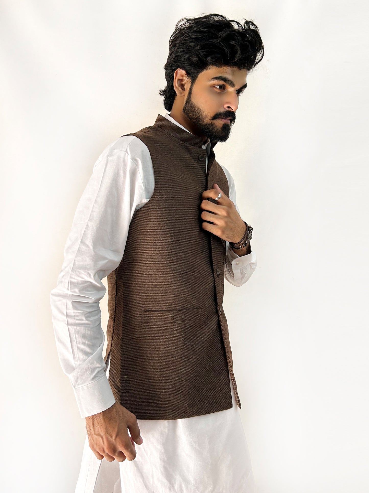 Brown Waistcoat for Men MW03