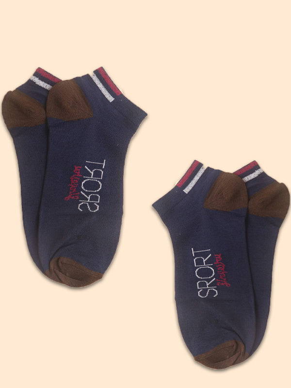 Pack Of 2 Multicolor Ankle Socks for Men MS20