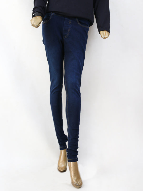 LJ08 Ladies Stretchable Jeans Dark Blue