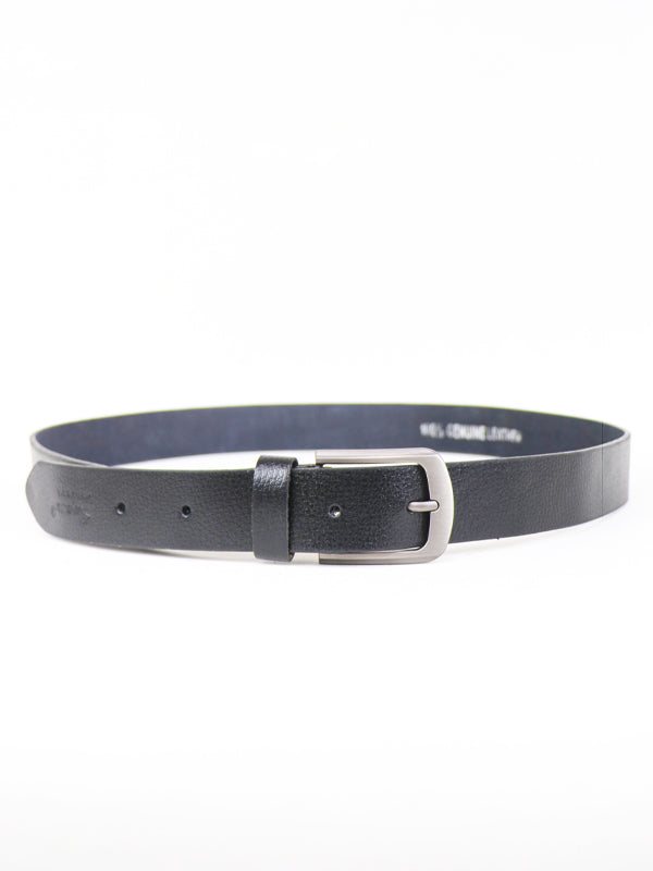 MB14 Classic Men's Faux Leather Belt Black