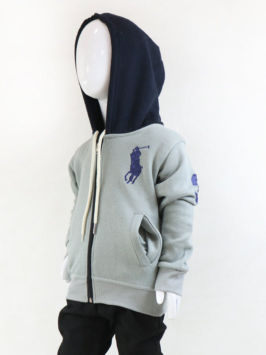 KH12 Kids Zipper Hoodie 2.5Yrs - 8Yrs Polo GG Shade