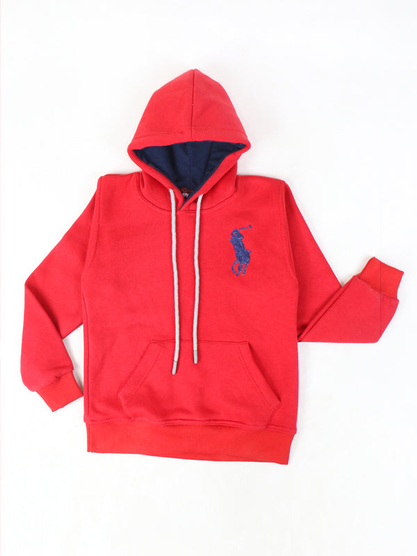 KH11 Kids Pullover Hoodie 4Yrs - 9Yrs Polo Red