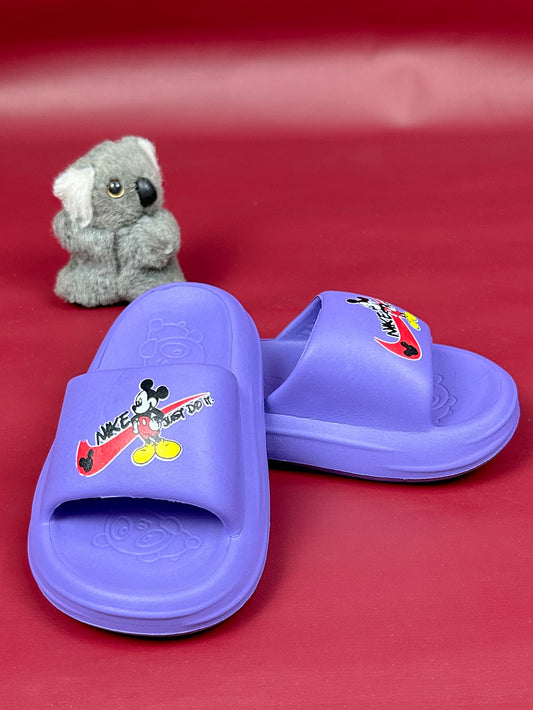 Purple Casual Soft Slippers for Kids KS21