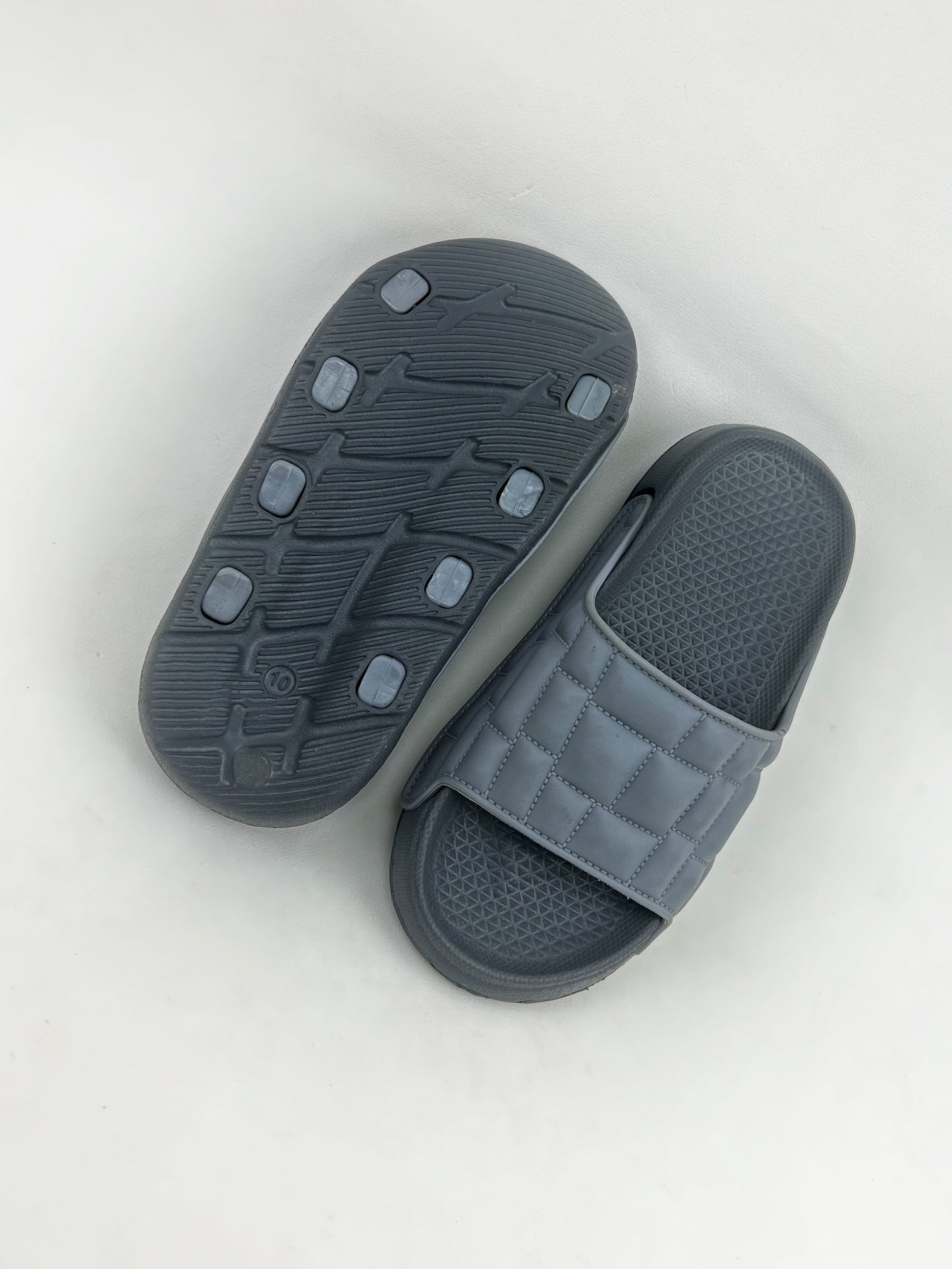 Grey Casual Soft Slippers for Kids KS04