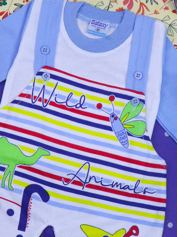 0Mth - 3Mth Wild Blue Romper For Newborn HG NBR31