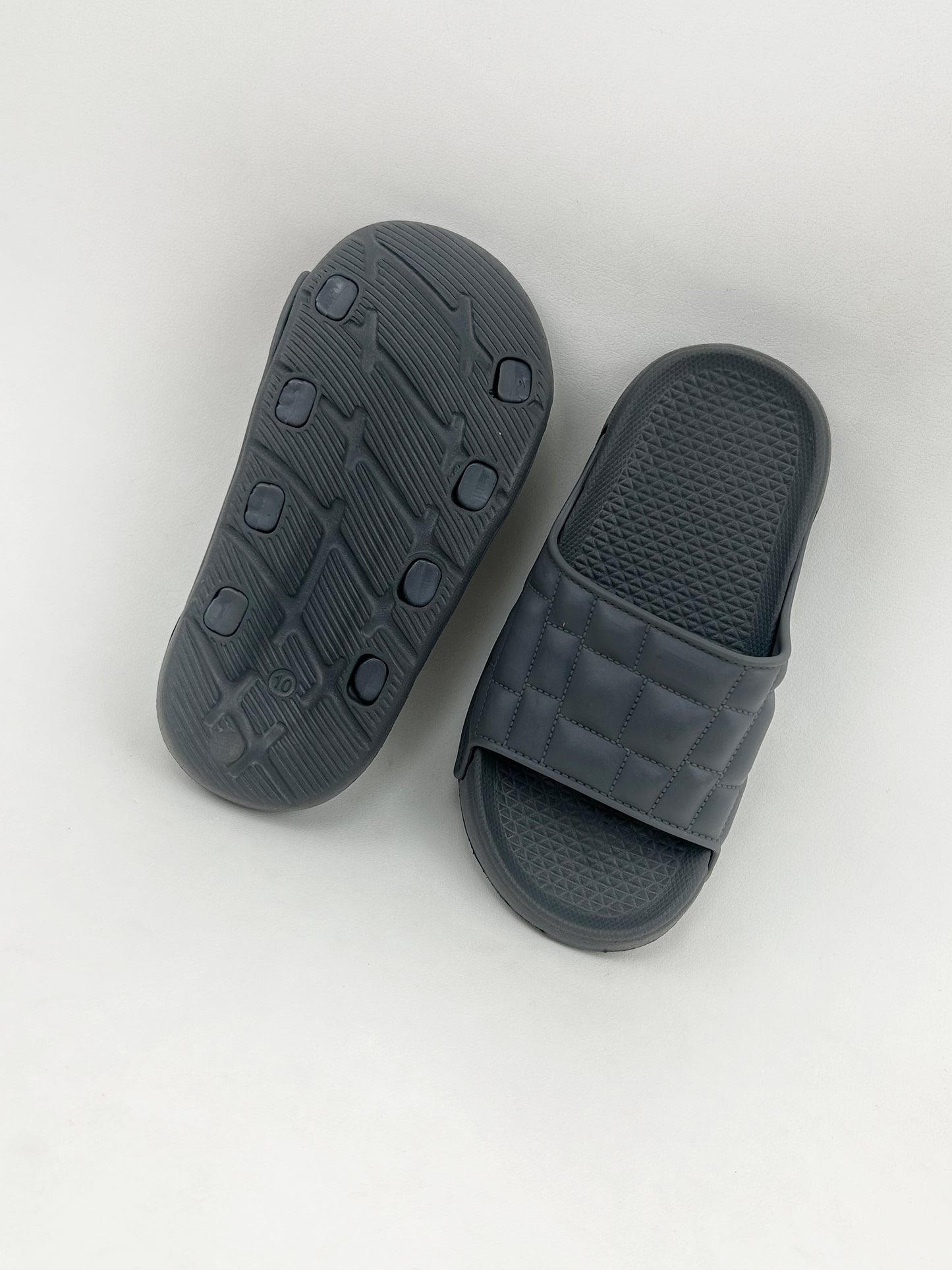 Charcoal Grey Casual Soft Slippers for Kids KS02