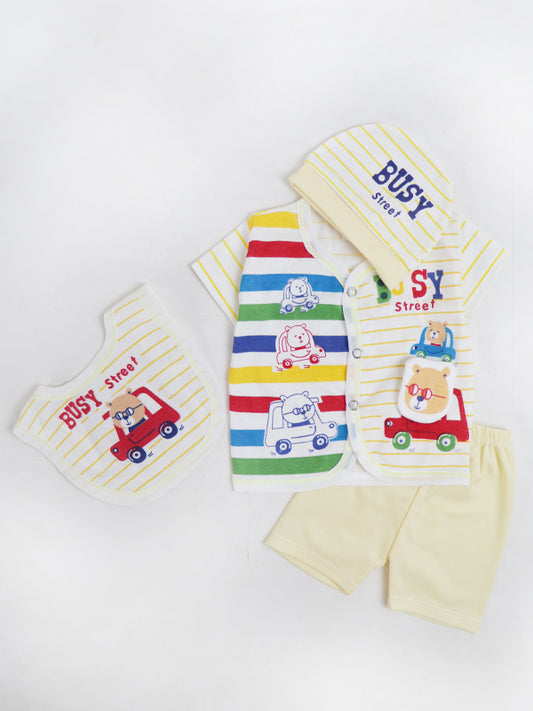 NBS06 HG Newborn Baba Suit 0Mth - 3Mth Busy Yellow