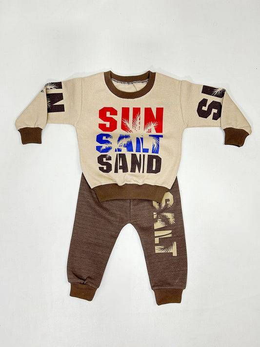 1.5Yr - 4Yrs Kids Fleece Suit SUN Brown RZ BS528