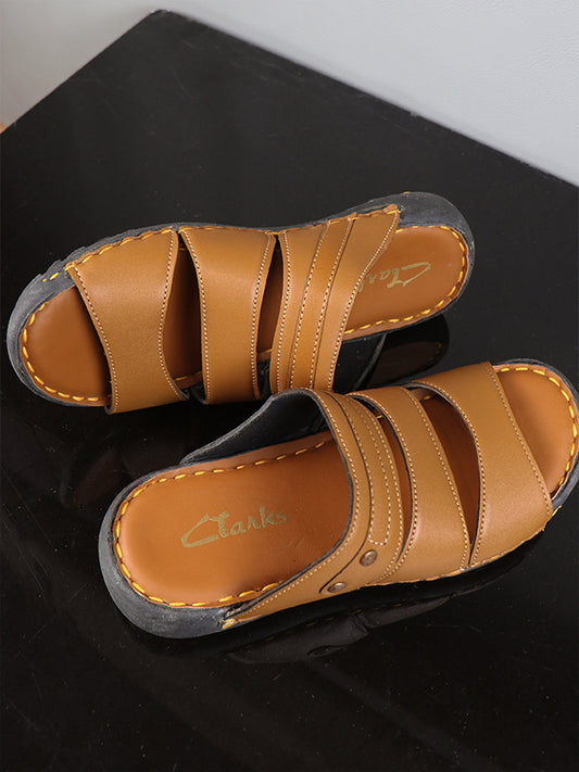 MC02 Men's Breathable Casual Slippers Brown