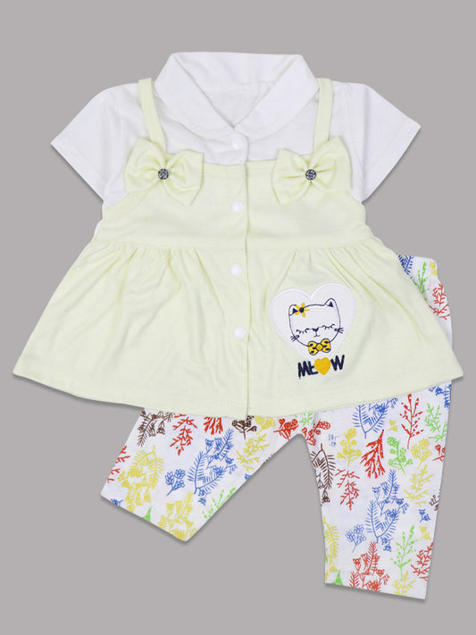 NBS08 HG Newborn Baby Suit 3Mth - 9Mth Meow Yellow