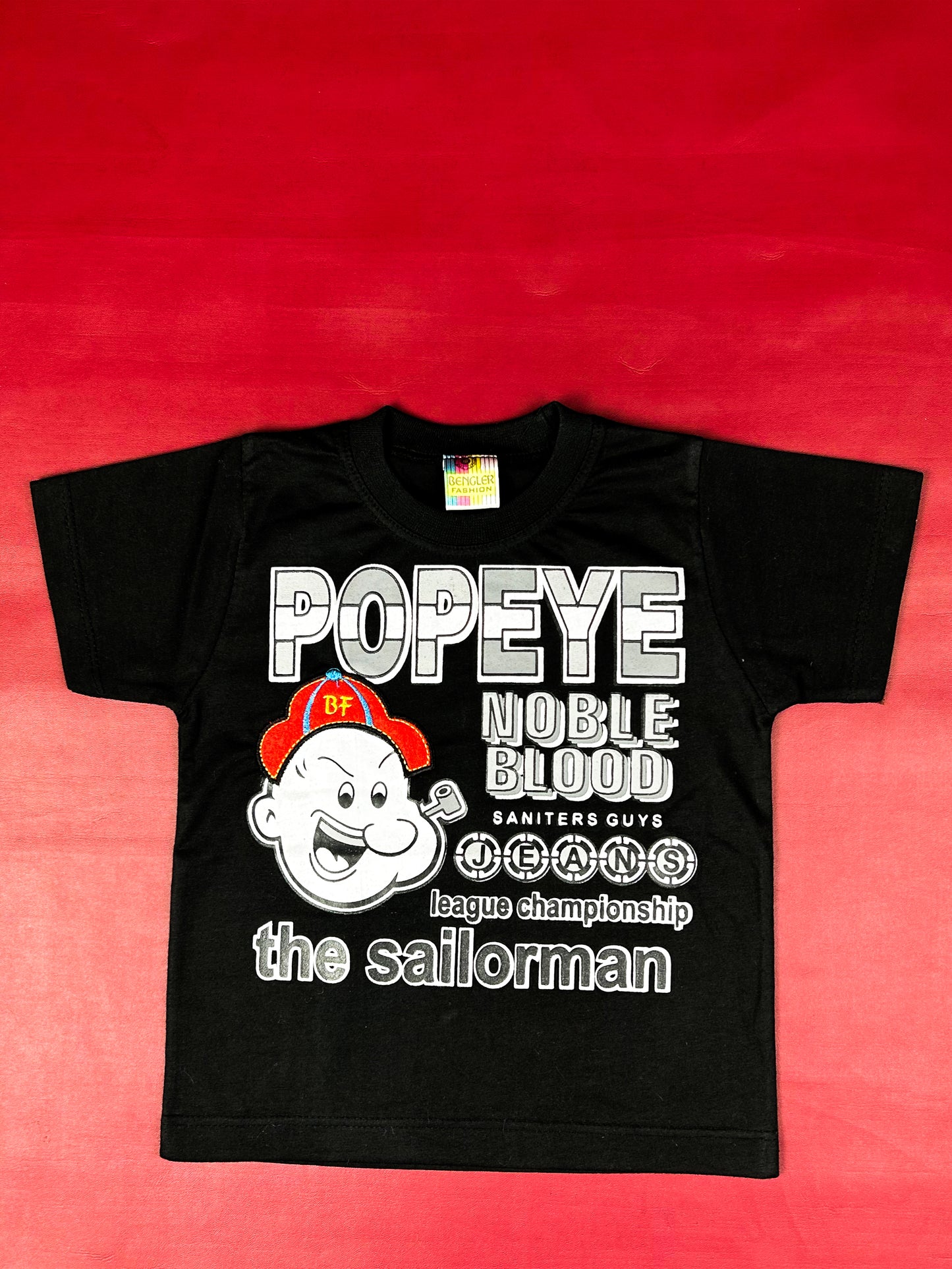 1Yr - 4Yrs Popeye Black Suit For Kids BS261