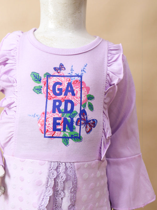 1Yr - 4Yrs Garden Light Purple Suit For Girls BGF GS50