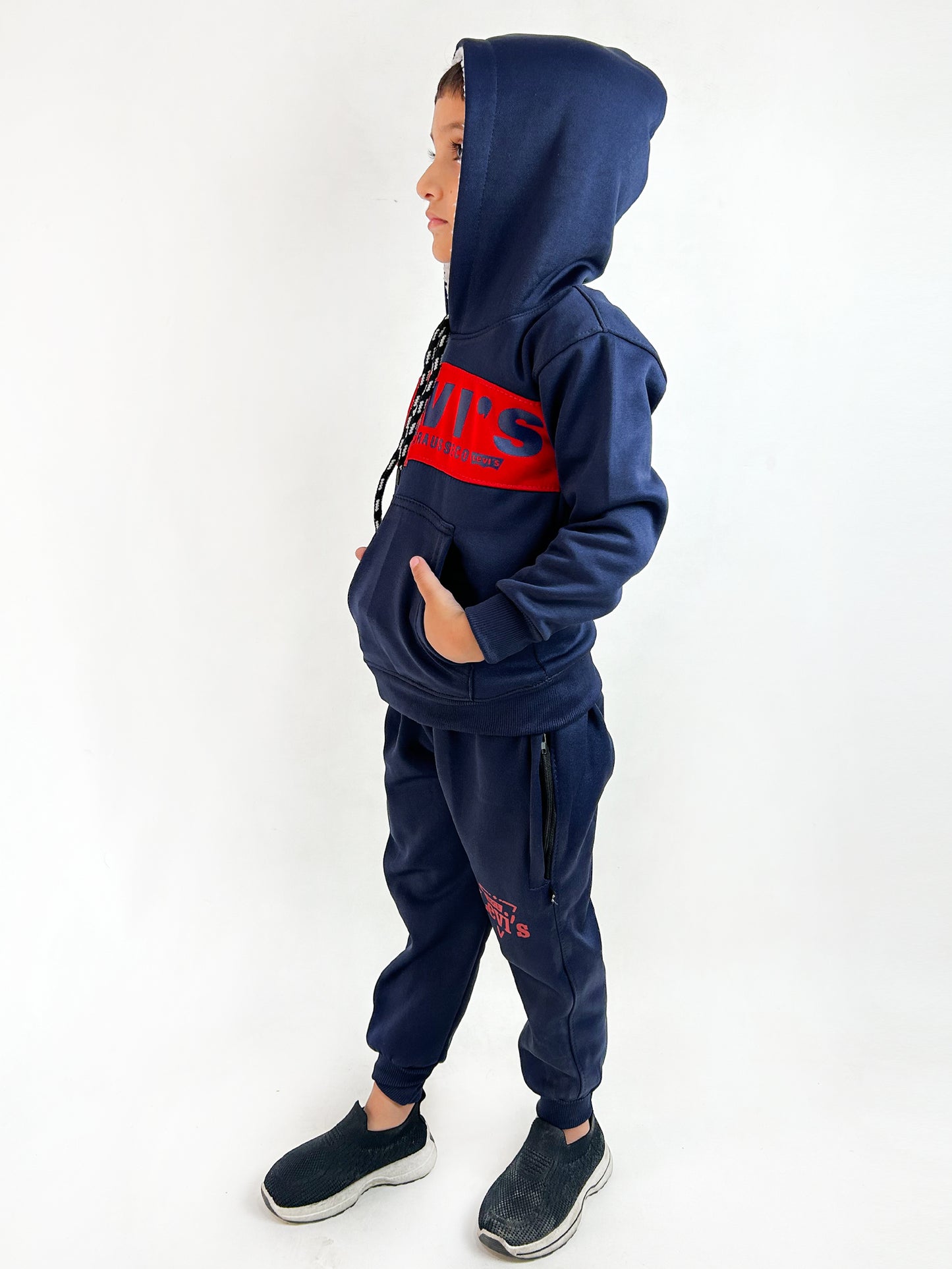 4Yr - 7Yrs Navy Blue Track Suit For Boys AH KTR30