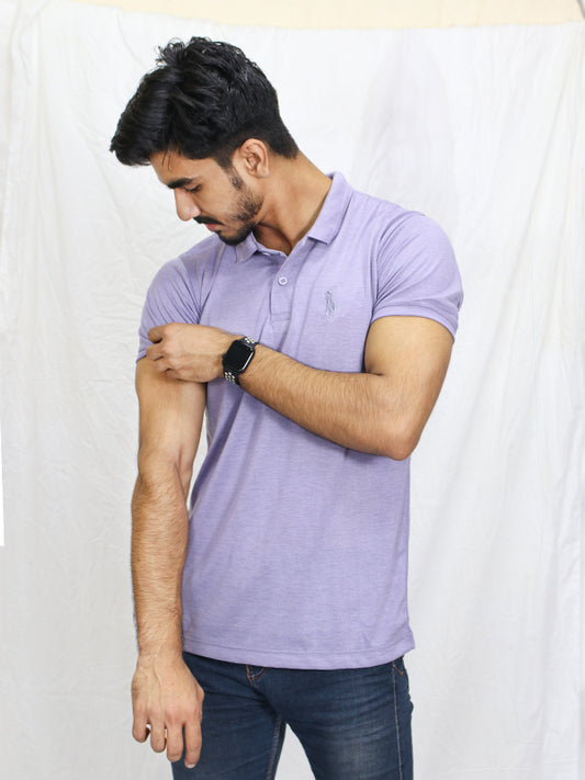 MG Men's Polo T-Shirt Light Purple