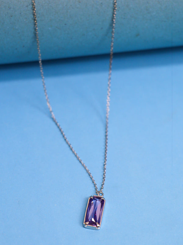 Light Purple Quartz Fashion Necklace
