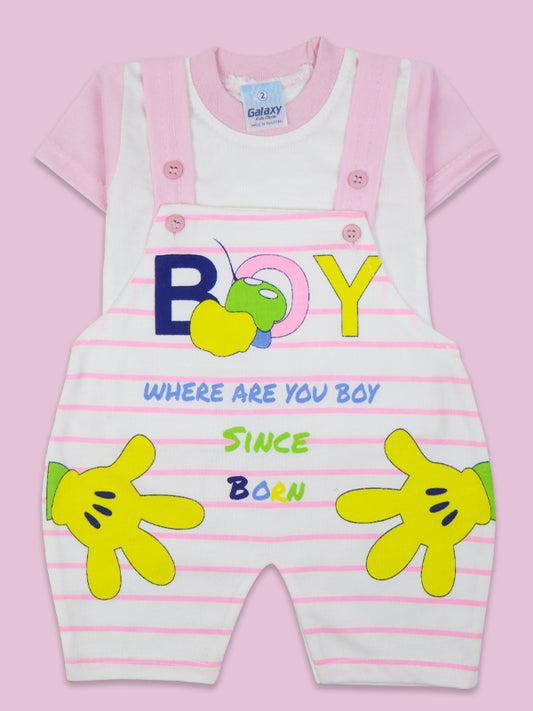 NBS05 HG Newborn Baba Romper 0Mth - 6Mth Boy Baby Pink