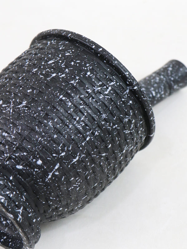 Plastic Mortar Pestle Black Granite Design Grinding Garlic Ginger Spices