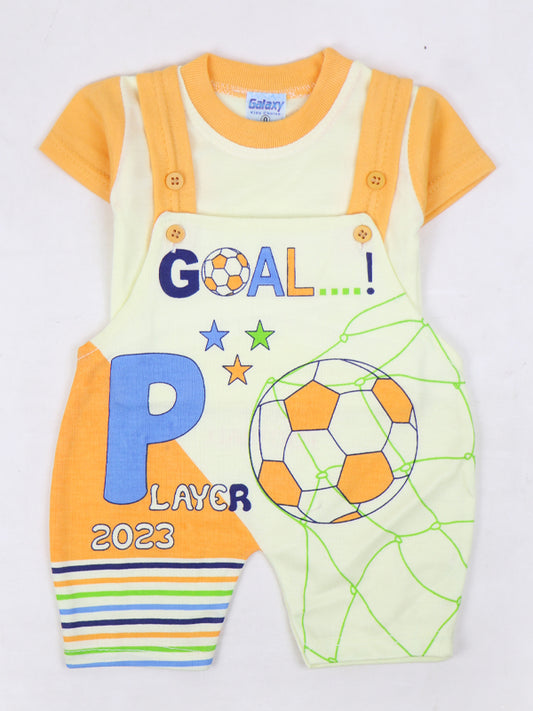 NBS05 HG Newborn Baba Romper 0Mth - 3Mth Goal Layer Orange