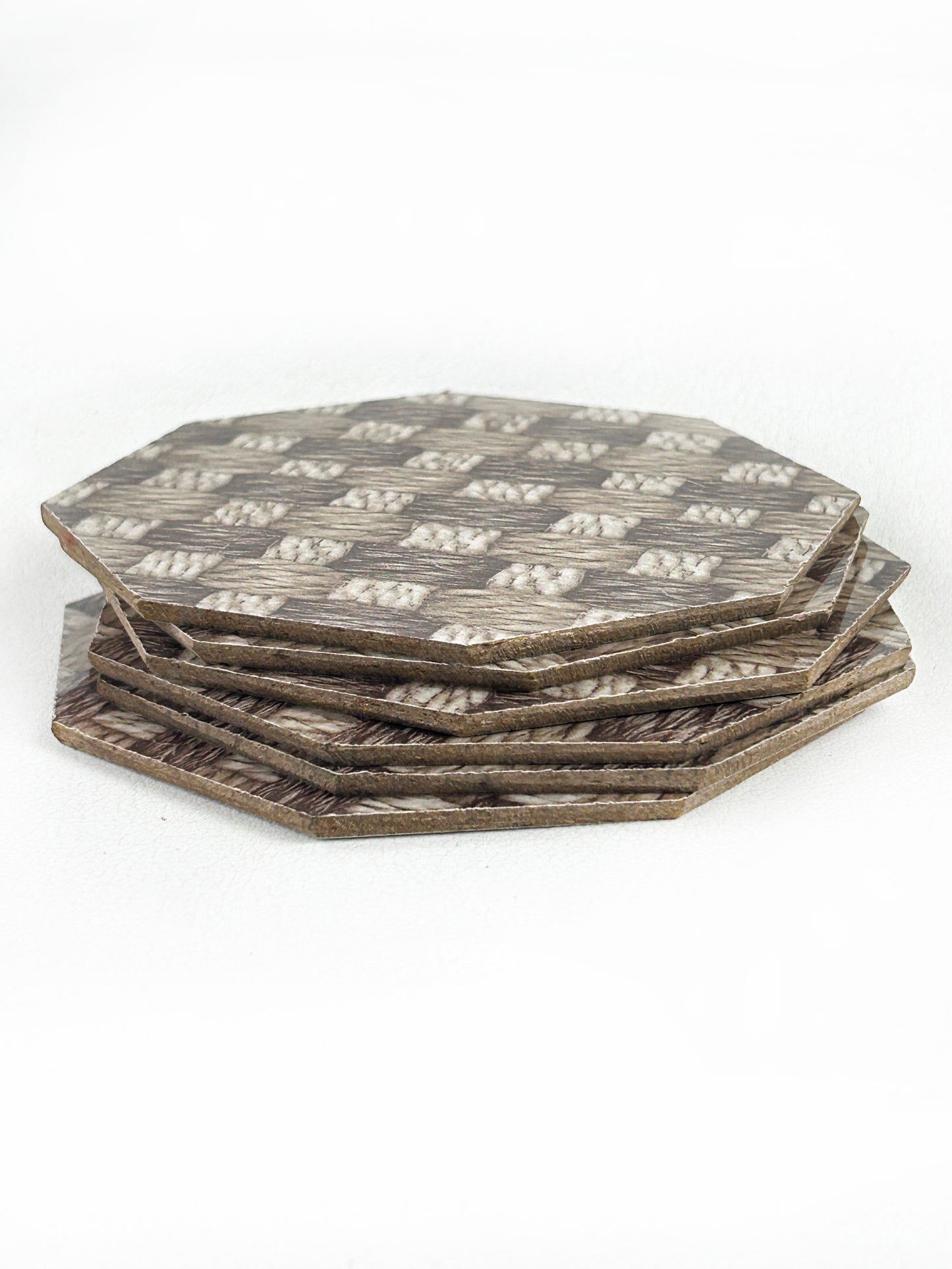 Pack of 6 Hexagon Coasters Multi-design