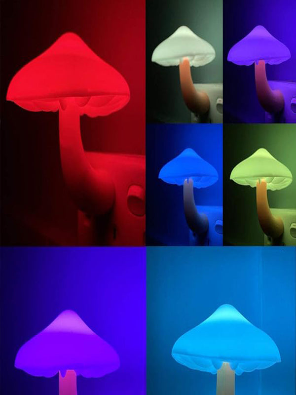 Mushroom LED Night Light Plug in Lamp