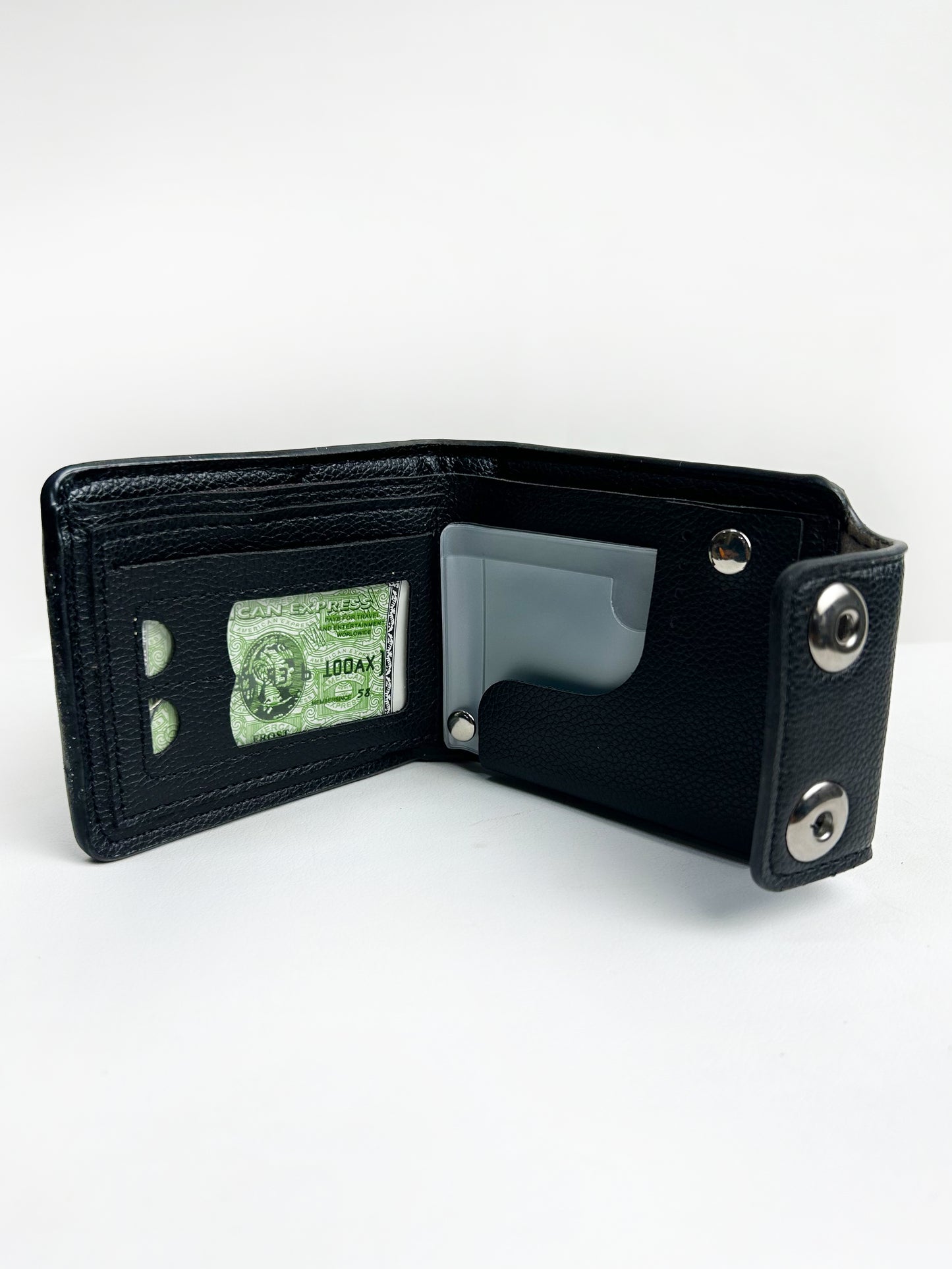 Black Syn-Leather Wallet For Men MW33