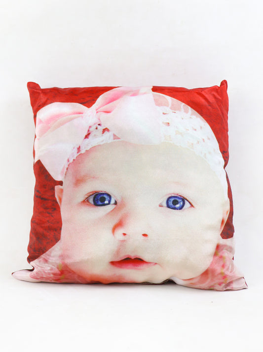 Kids Baby Girl Square Pillow Red