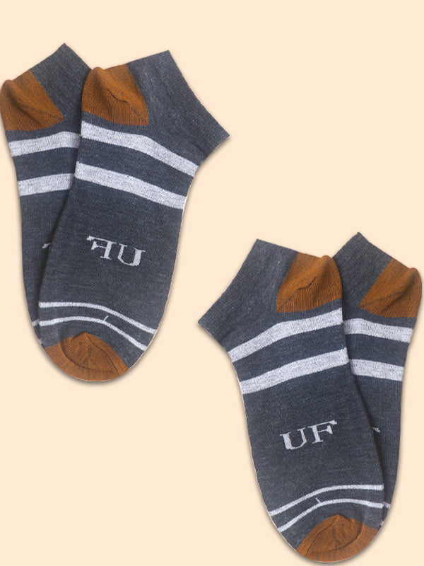 Pack Of 2 Multicolor Ankle Socks for Men MS15