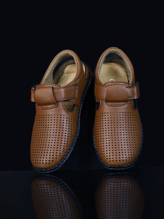 BS59 Boys Shoes 8Yrs - 12Yrs Brown