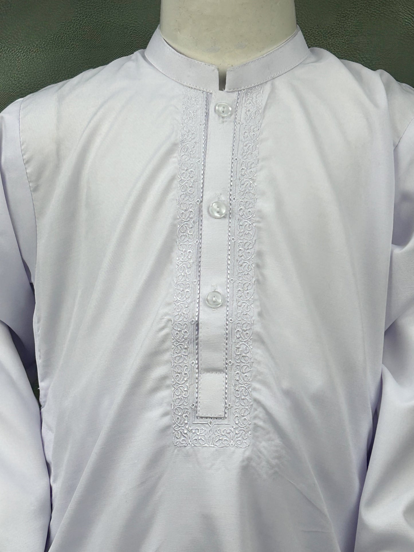 5Yrs - 14Yrs White Kurta Pajama Suit For Boys BKS113