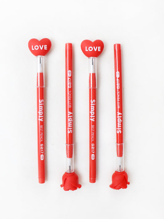 Love Pack of 4 Pencils