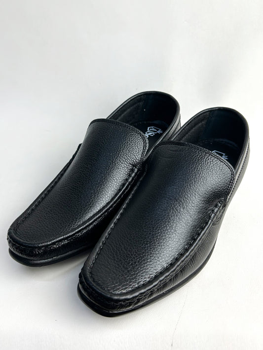 Black Leather Formal Shoes For Men SC MS72