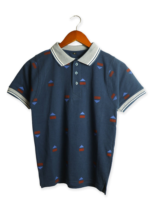 HG Men's Polo T-Shirt Sea Blue