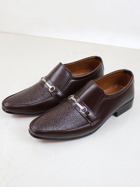 2315 MFS Men's Formal Shoes Dark Brown