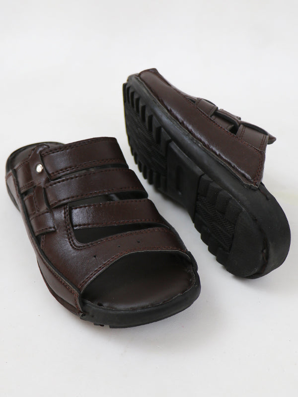 MC141 NM Men's Casual Slippers Dark Brown