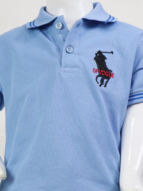 M Boys Polo T-Shirt 2.5 Yrs - 8 Yrs Sky Blue
